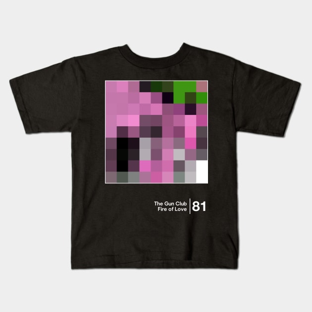 Fire of Love / Minimalist Graphic Design Fan Artwork Kids T-Shirt by saudade